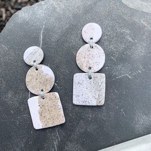 Polymer Clay Statement Earrings